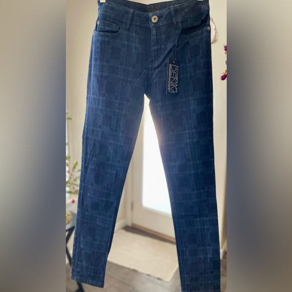 DL1961 Instasculpt Florence Women's Dark Blue Patterned Jeans - Picture 14 of 16